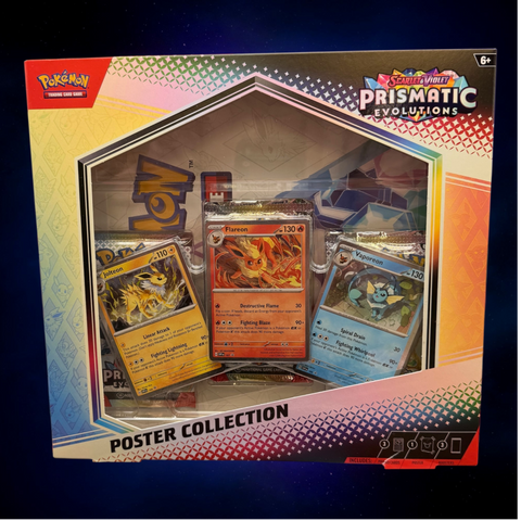 Pokémon TCG Scarlet & Violet Prismatic Evolutions Poster Collection