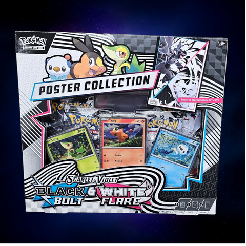 Pokemon Scarlet and Violet Black Bolt White Flare Poster Collection