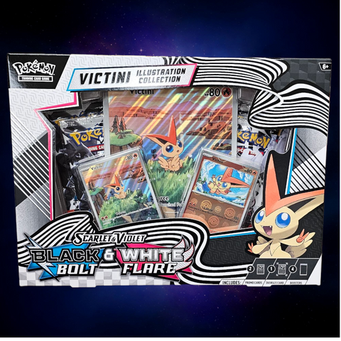 Pokémon TCG Scarlet and Violet Black and White Victini Illustration Collection